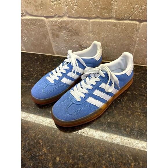 Adidas Gazelle Indoor Blue Fusion Gum Men’s 7 NWOT - Picture 4 of 11